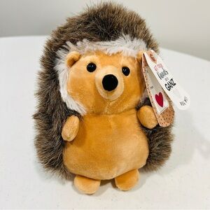 Get Your Hands On A Ganz w/Tags Henley Hedgehog Plush Stuffed Animal New Brown